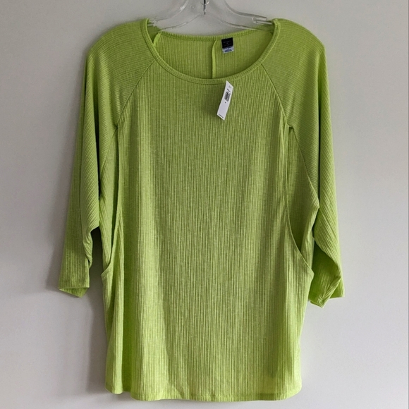 Old Navy Tops - Old Navy Maternity Rib knit Neck Nursing tunic top Green Medium
